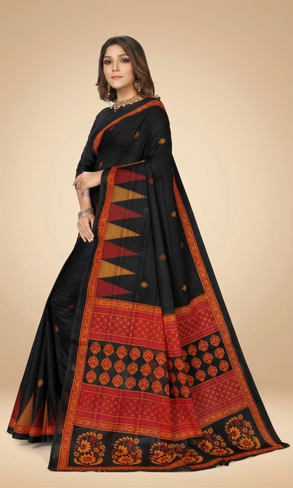 Pure Cotton Printed Mul Mul Saree for Women without Blouse Piece