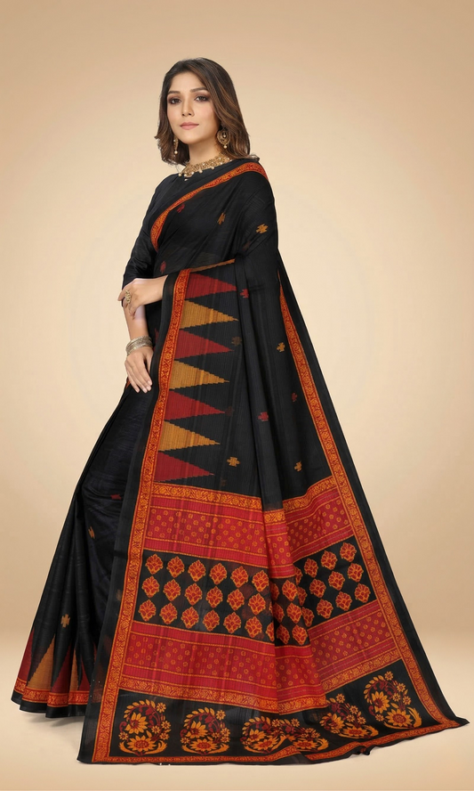 Pure Cotton Printed Mul Mul Saree for Women without Blouse Piece