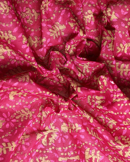 Pure Cotton Printed Mulmul Saree for Women with Blouse Piece