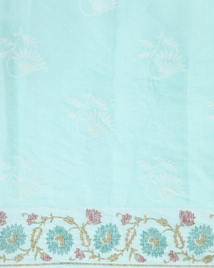 Pure Cotton Printed Mulmul Saree for Women with Blouse Piece