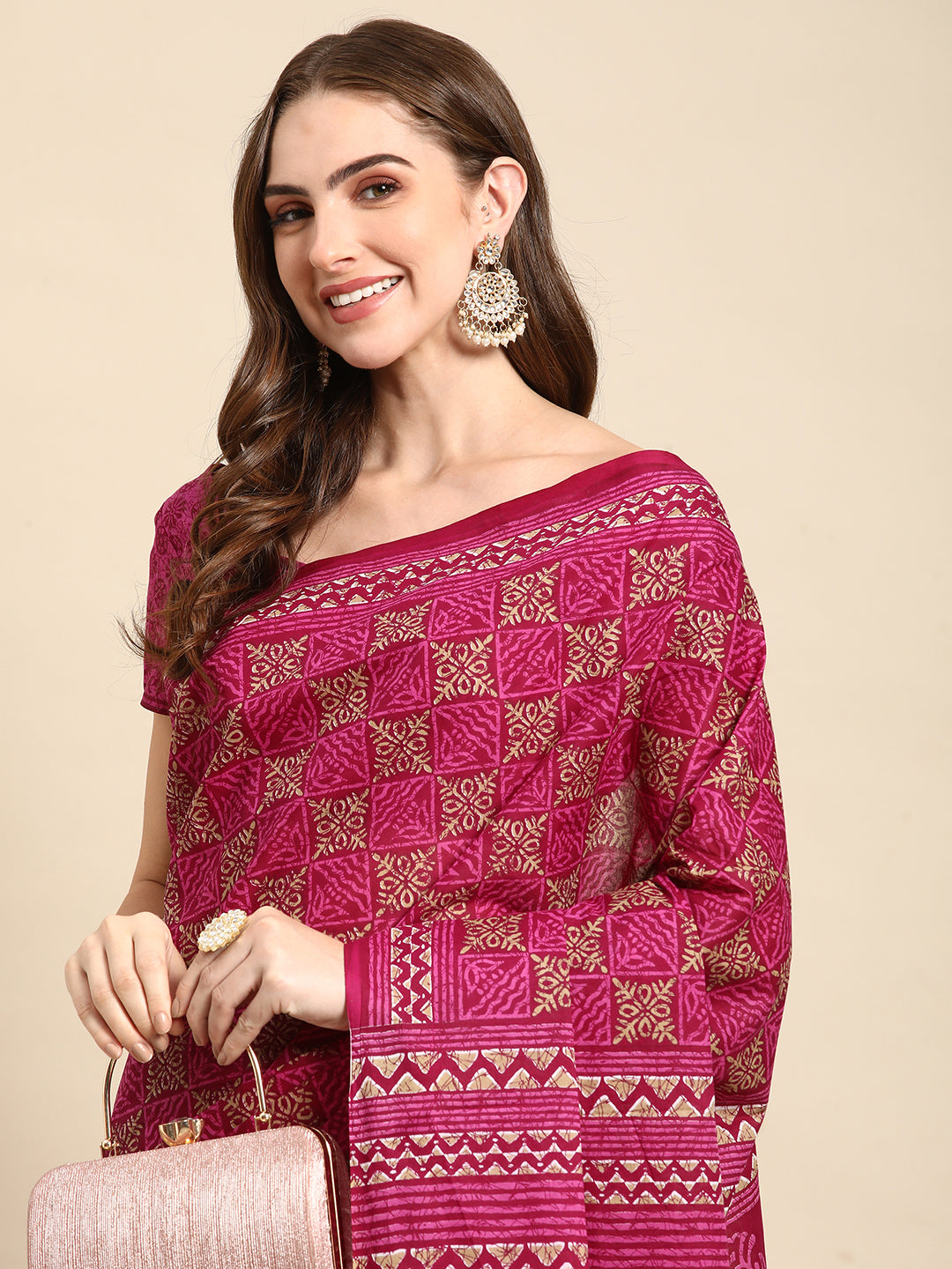 Pure Cotton Printed Mulmul Saree for Women with Blouse Piece