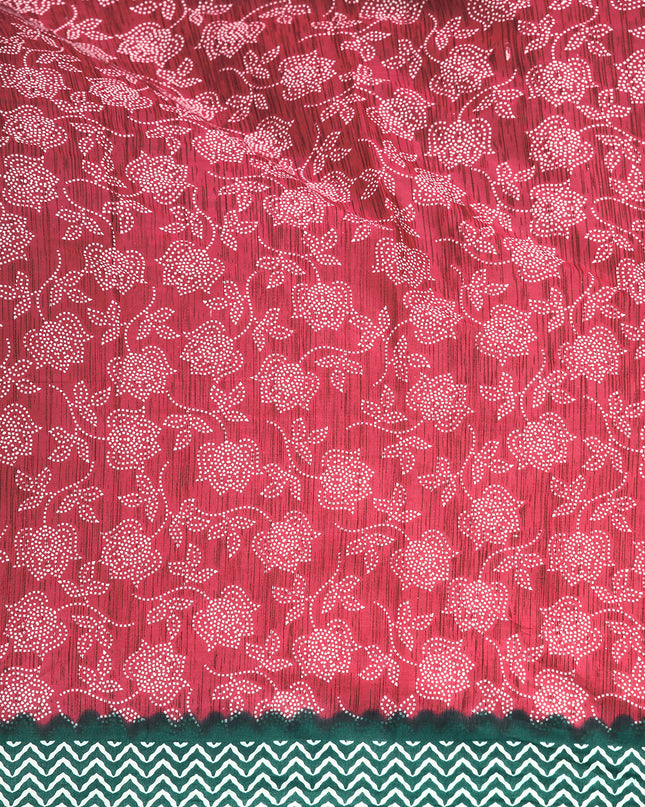 Pure Cotton Printed Mulmul Saree for Women with Blouse Piece