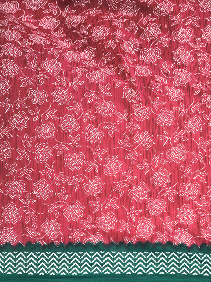 Pure Cotton Printed Mulmul Saree for Women with Blouse Piece