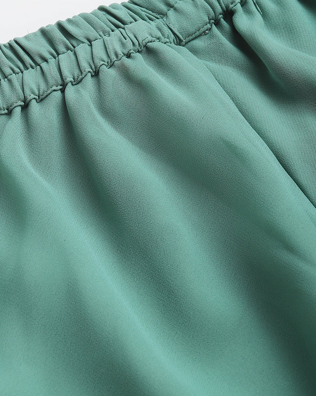 Women’s Freesize Georgette Flared Sharara Palazzo Pant with Lining