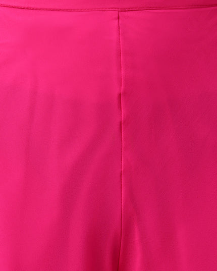 Women’s Freesize Georgette Flared Sharara Palazzo Pant with Lining