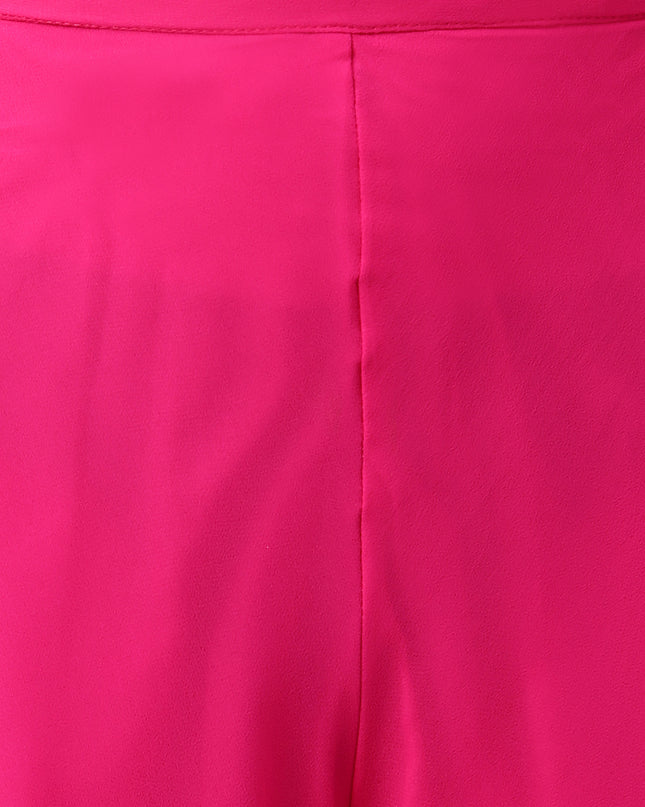 Women’s Freesize Georgette Flared Sharara Palazzo Pant with Lining