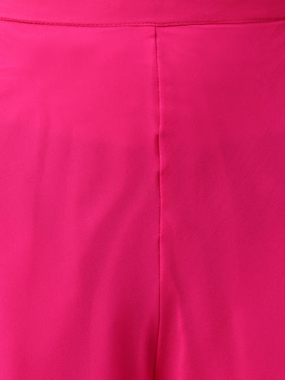 Women’s Freesize Georgette Flared Sharara Palazzo Pant with Lining