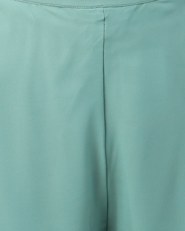 Women’s Freesize Georgette Flared Sharara Palazzo Pant with Lining