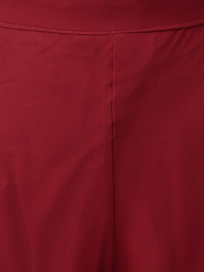 Women’s Freesize Georgette Flared Sharara Palazzo Pant with Lining