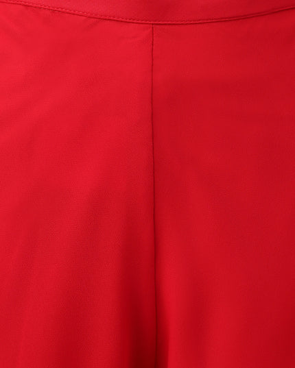 Women’s Freesize Georgette Flared Sharara Palazzo Pant with Lining