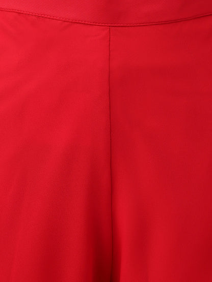 Women’s Freesize Georgette Flared Sharara Palazzo Pant with Lining