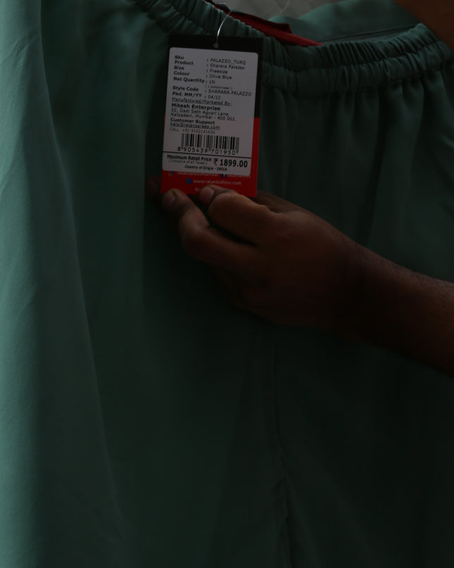 Women’s Freesize Georgette Flared Sharara Palazzo Pant with Lining