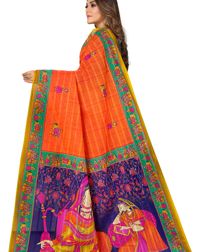 Pure Cotton Printed Mul Mul Saree for Women without Blouse Piece
