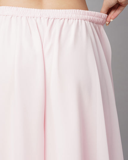 Women’s Freesize Georgette Flared Sharara Palazzo Pant with Lining