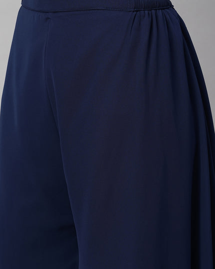 Women’s Freesize Georgette Flared Sharara Palazzo Pant with Lining