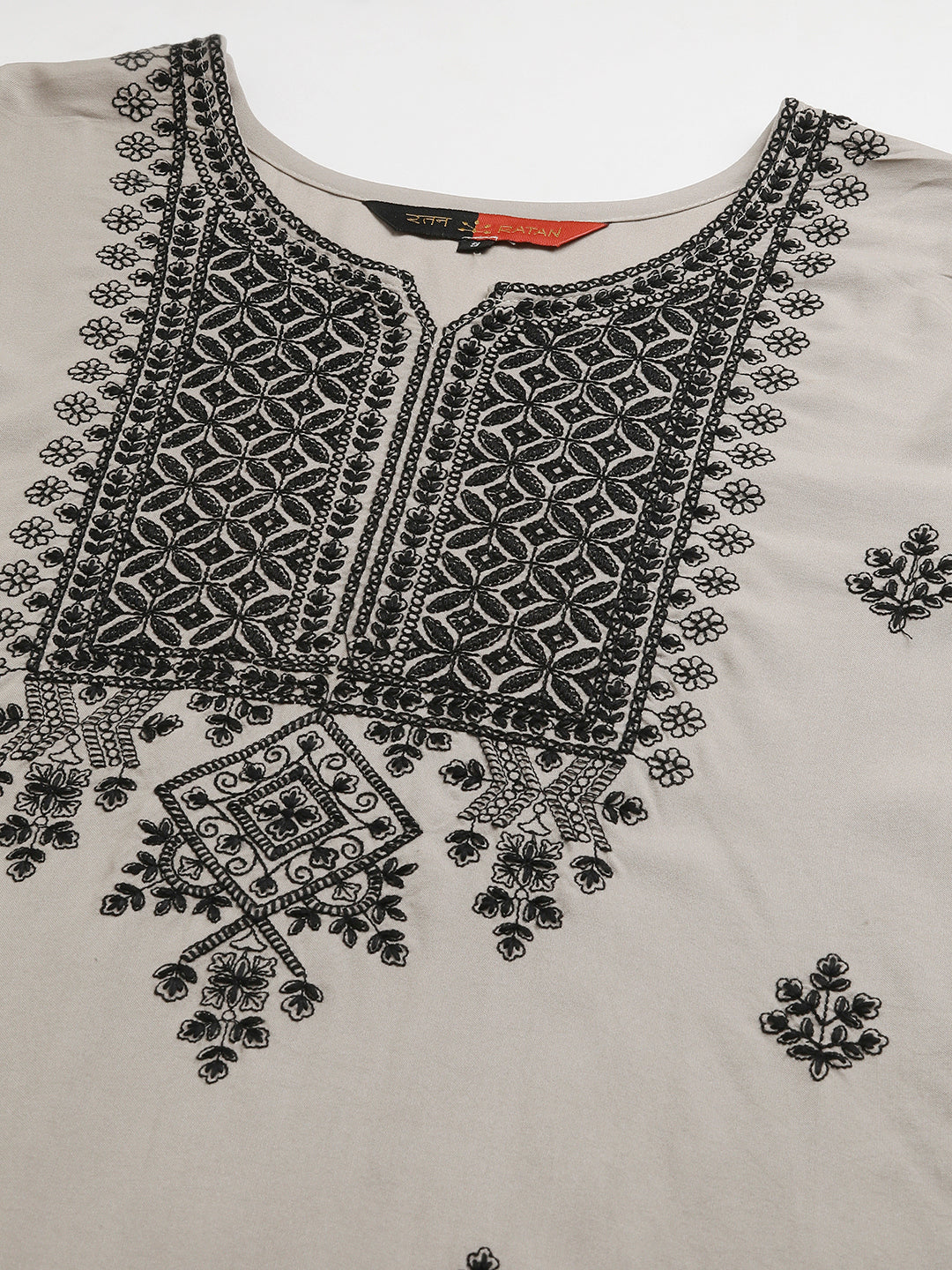 Rayon Straight Lucknowi Chikankari Ethnic Wear Kurta
