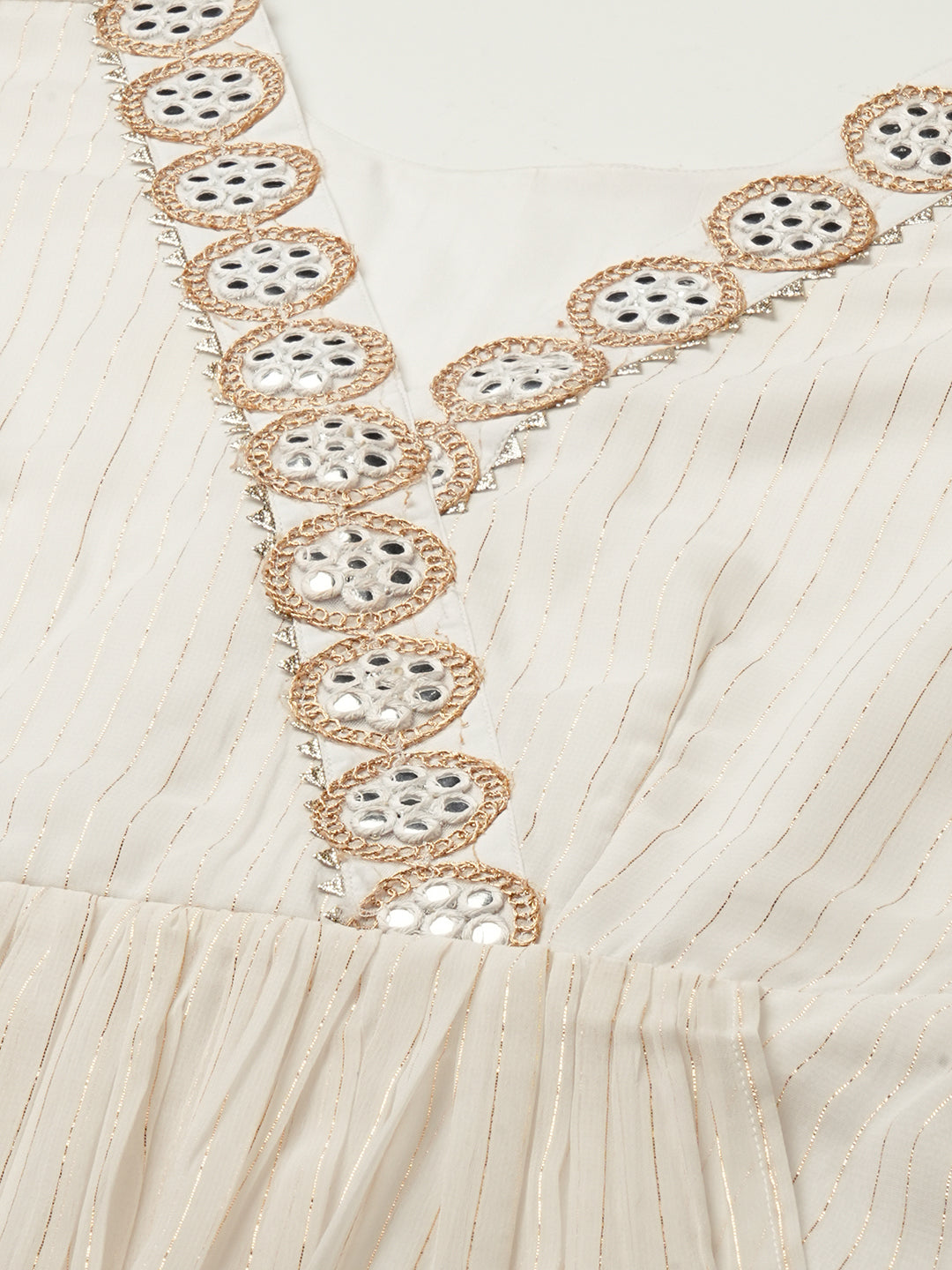 Georgette Lurex Layered Ethnic Wear Kurta