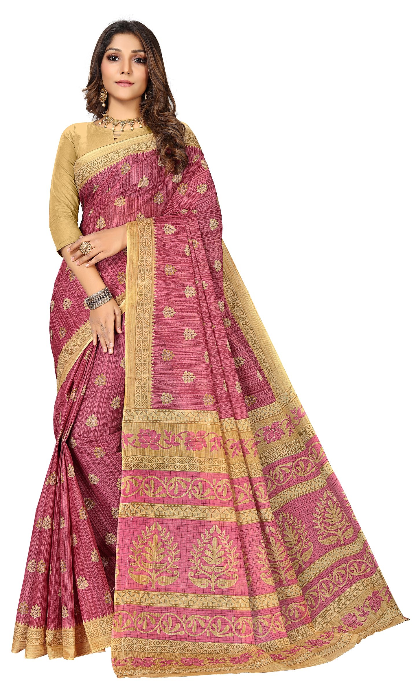 Pure Cotton Printed Mul Mul Saree for Women without Blouse Piece
