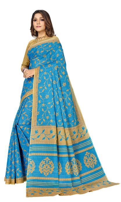 Pure Cotton Printed Mul Mul Saree for Women without Blouse Piece