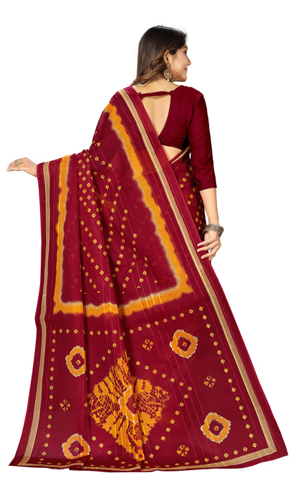 Cotton Printed Mul Mul Saree for Women without Blouse Piece