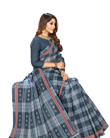 Pure Cotton Printed Mul Mul Saree for Women without Blouse Piece