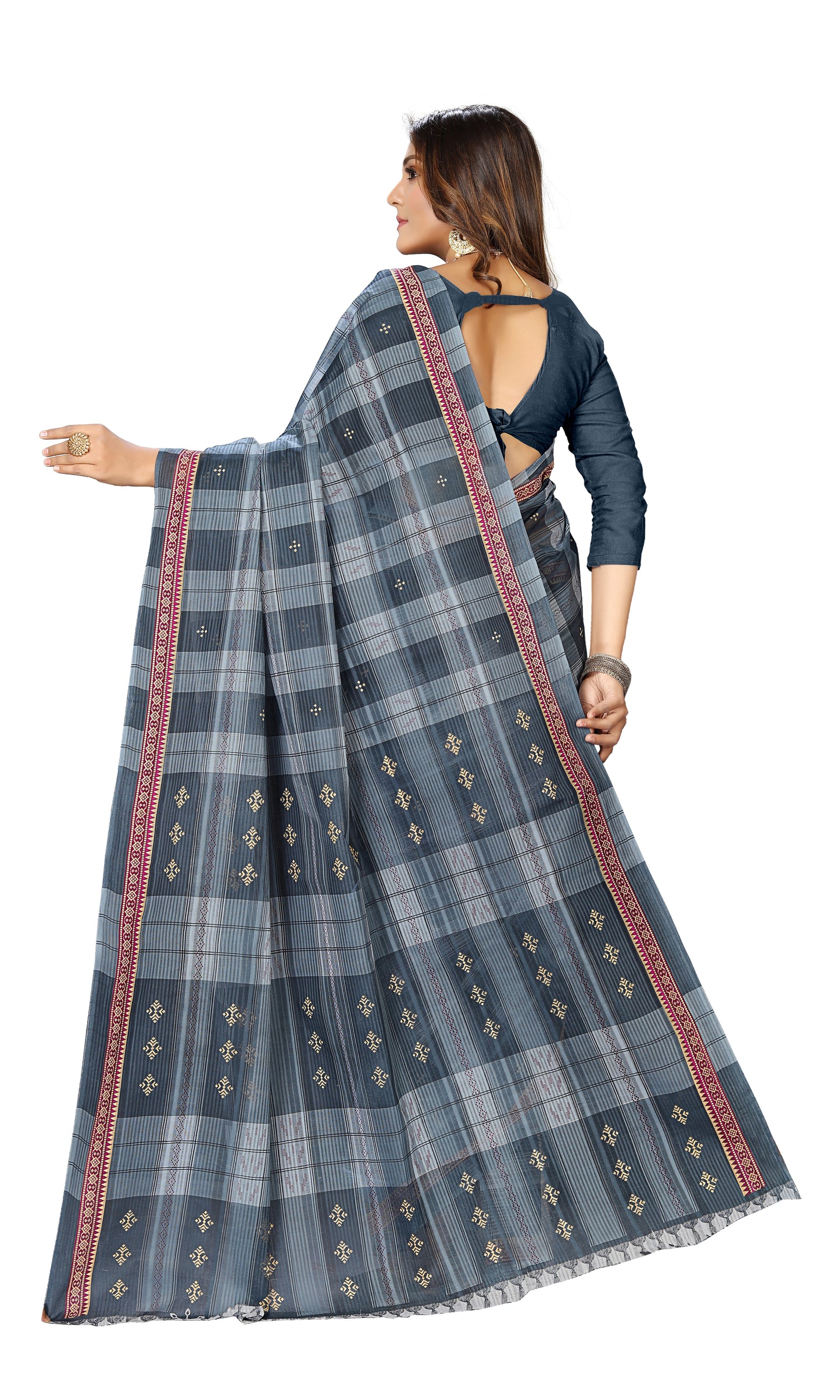 Pure Cotton Printed Mul Mul Saree for Women without Blouse Piece
