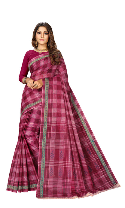 Pure Cotton Printed Mul Mul Saree for Women without Blouse Piece