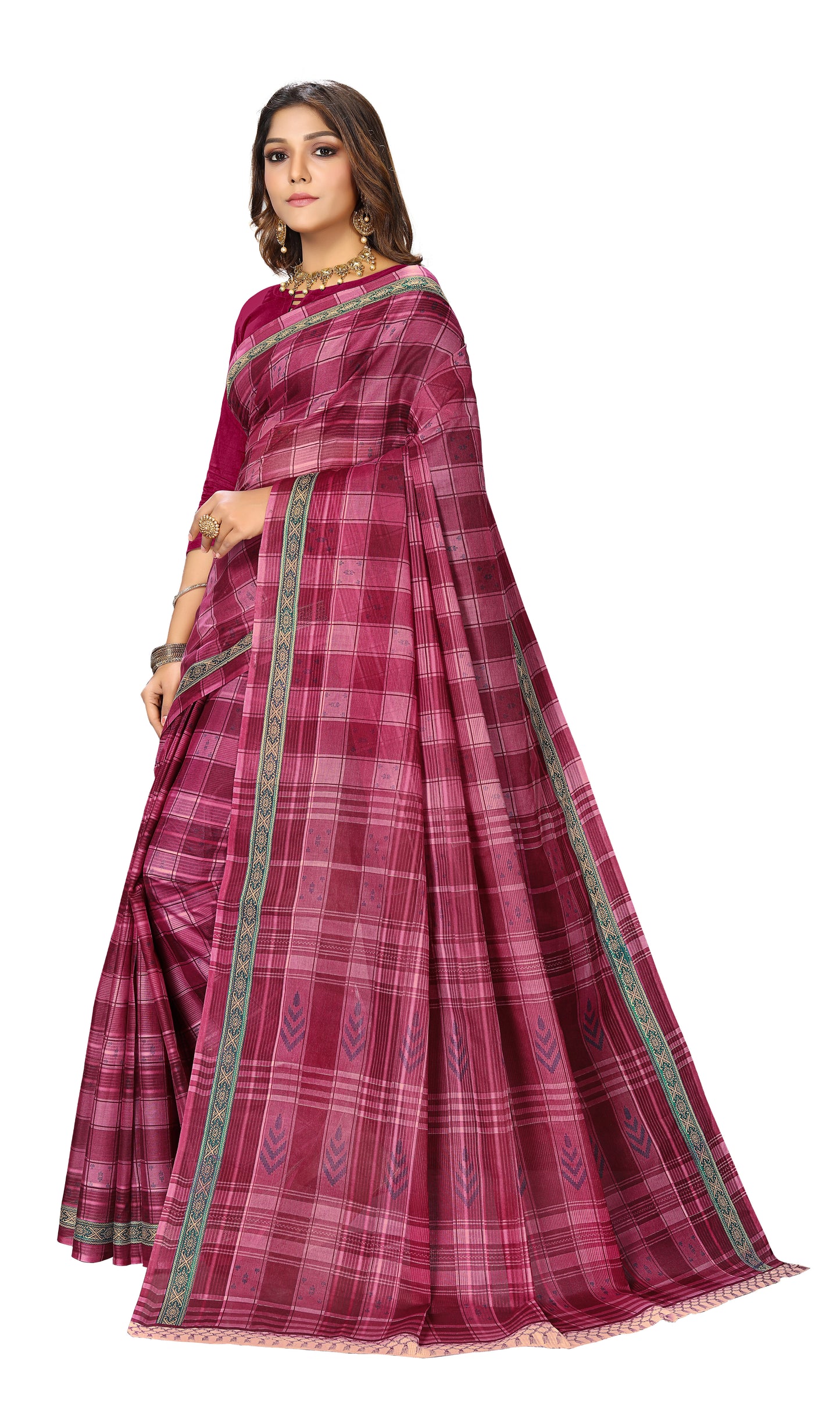 Pure Cotton Printed Mul Mul Saree for Women without Blouse Piece
