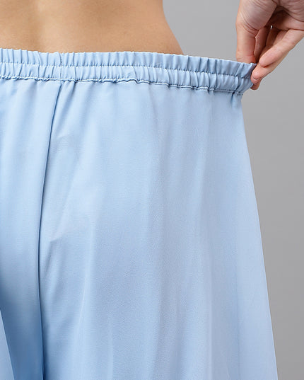 Women’s Freesize Georgette Flared Sharara Palazzo Pant with Lining