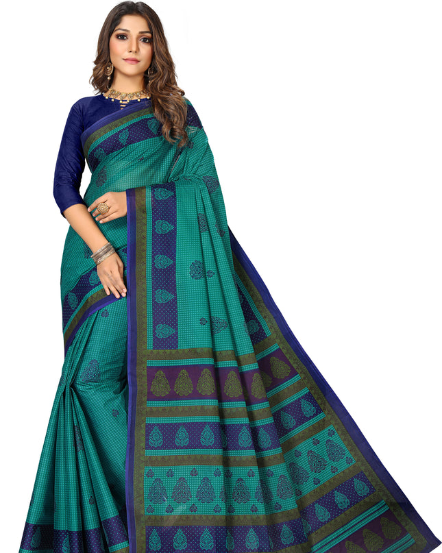 Pure Cotton Printed Mulmul Saree for Women without Blouse Piece
