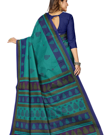Pure Cotton Printed Mulmul Saree for Women without Blouse Piece