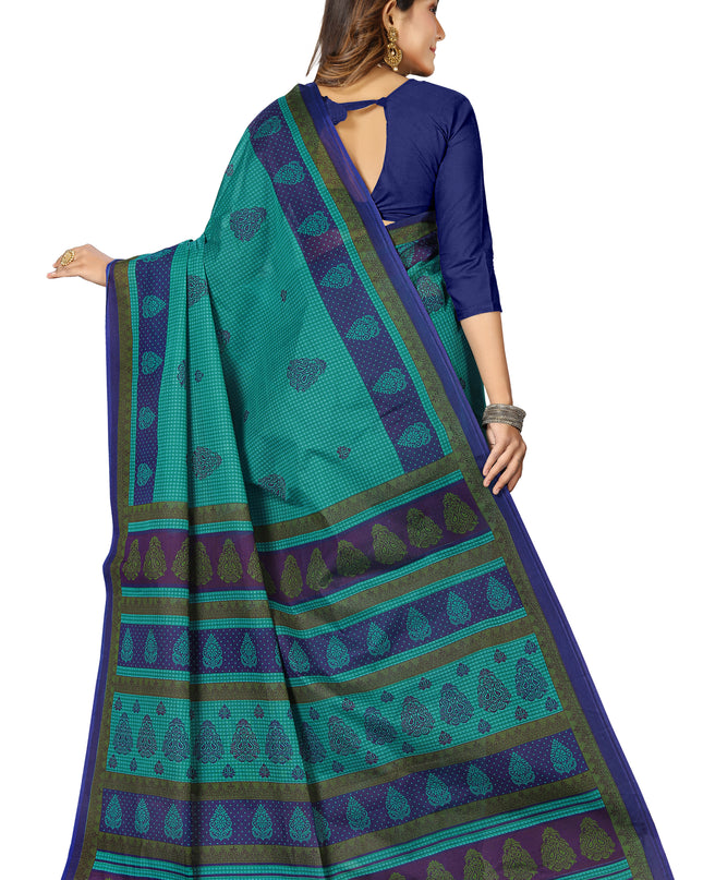 Pure Cotton Printed Mulmul Saree for Women without Blouse Piece