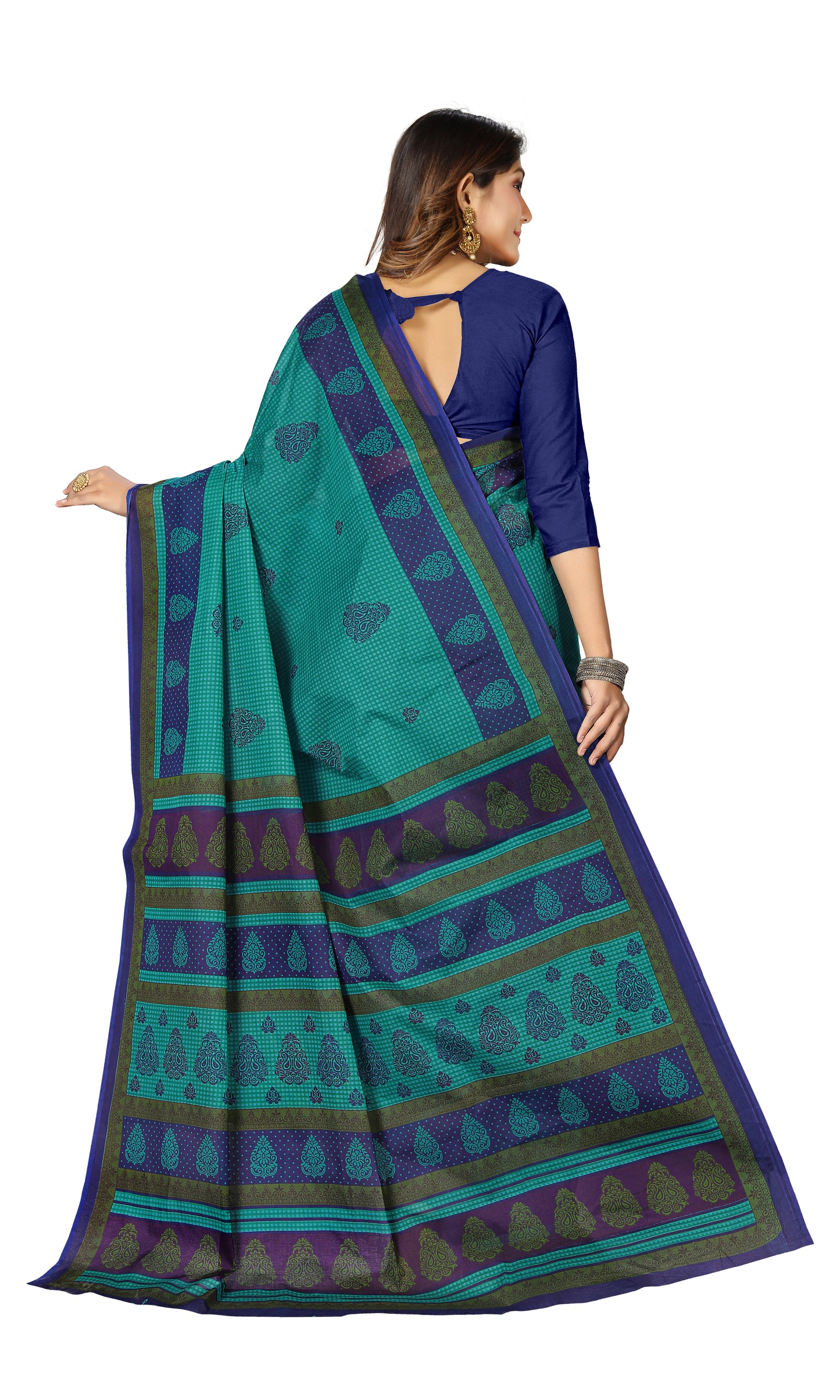 Pure Cotton Printed Mulmul Saree for Women without Blouse Piece