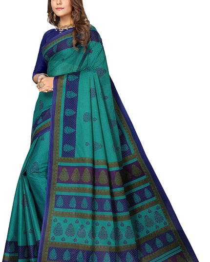 Pure Cotton Printed Mulmul Saree for Women without Blouse Piece