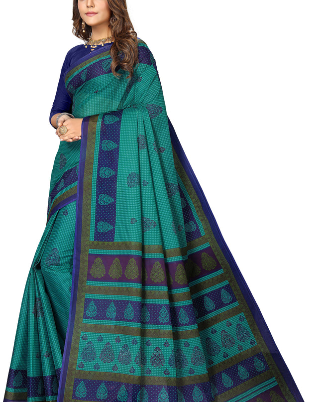 Pure Cotton Printed Mulmul Saree for Women without Blouse Piece