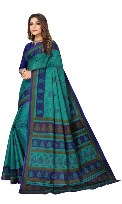 Pure Cotton Printed Mulmul Saree for Women without Blouse Piece