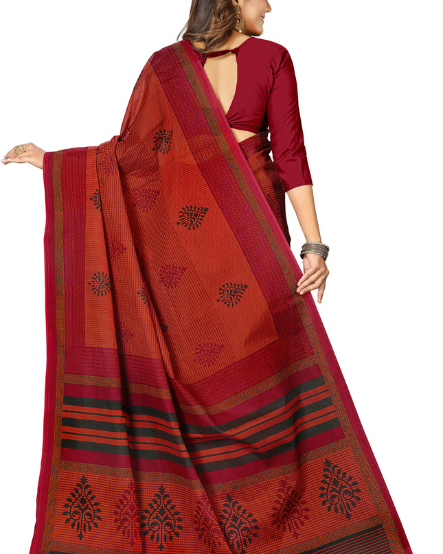 Pure Cotton Printed Mulmul Saree for Women without Blouse Piece