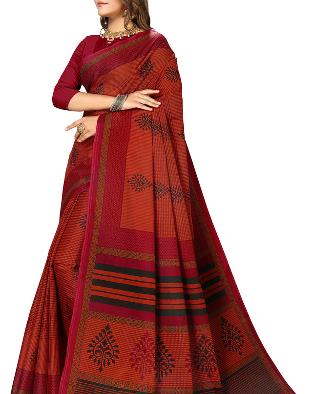 Pure Cotton Printed Mulmul Saree for Women without Blouse Piece