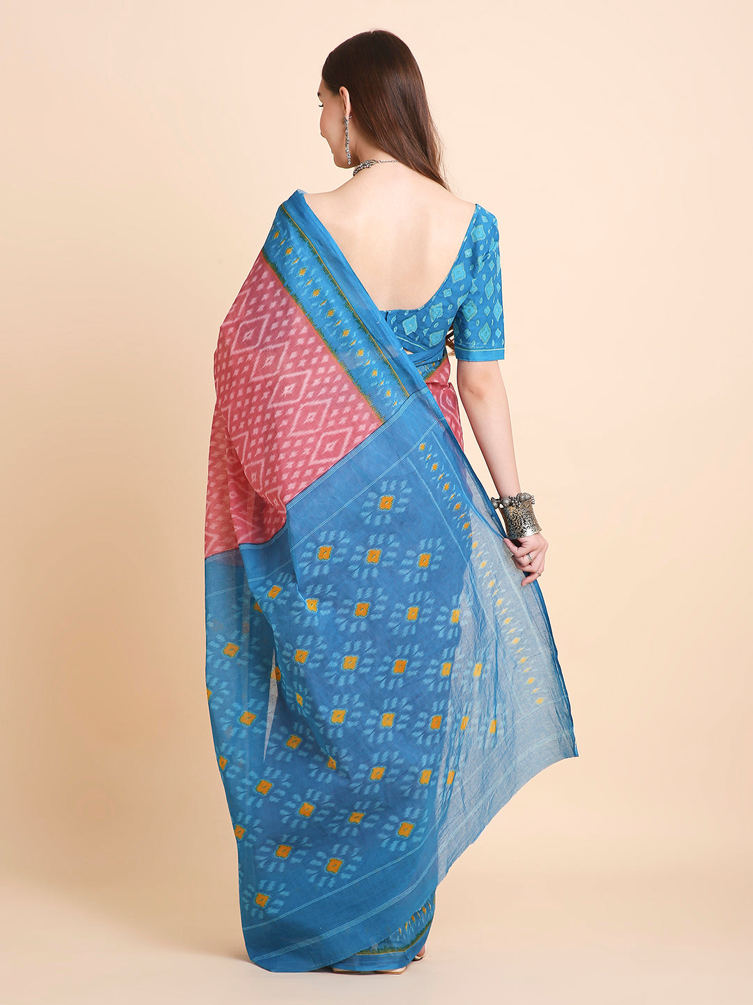 Pure Cotton Printed Mulmul Saree for Women with Blouse Piece