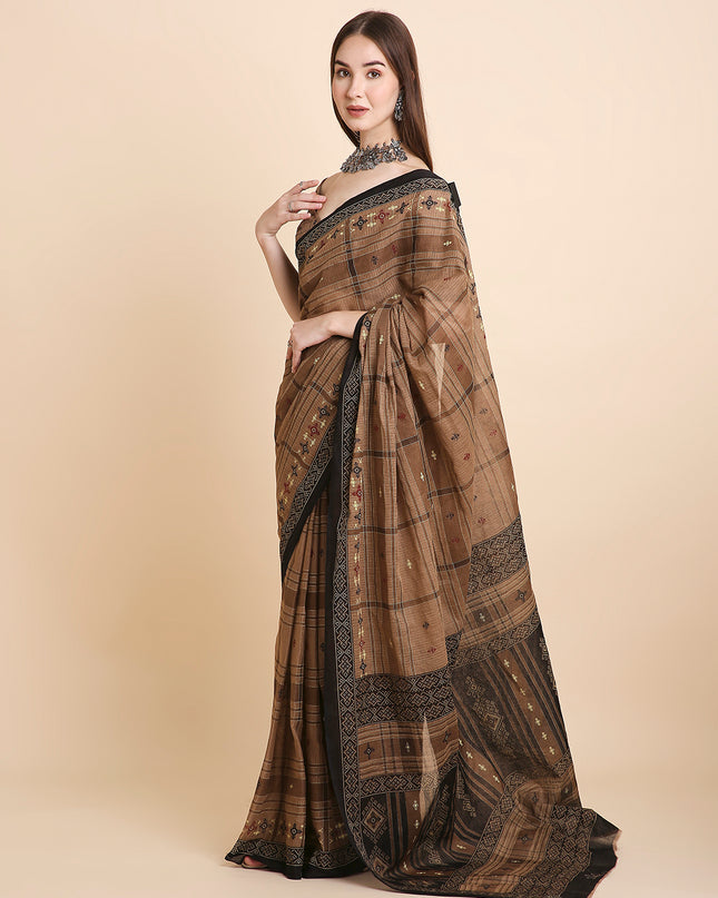 Pure Cotton Printed Mulmul Saree for Women with Blouse Piece