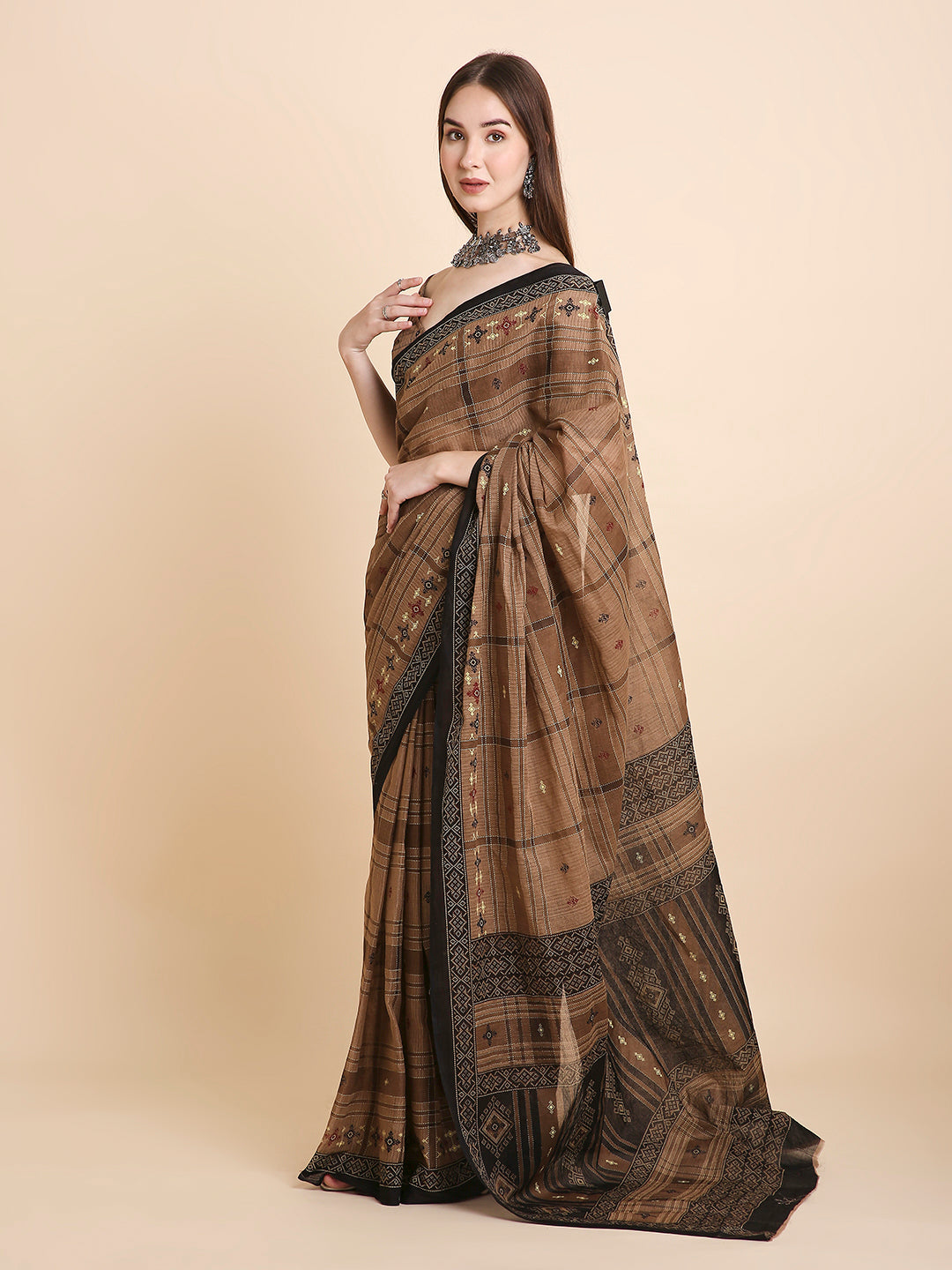 Pure Cotton Printed Mulmul Saree for Women with Blouse Piece