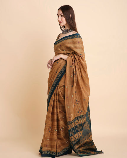 Pure Cotton Printed Mulmul Saree for Women with Blouse Piece