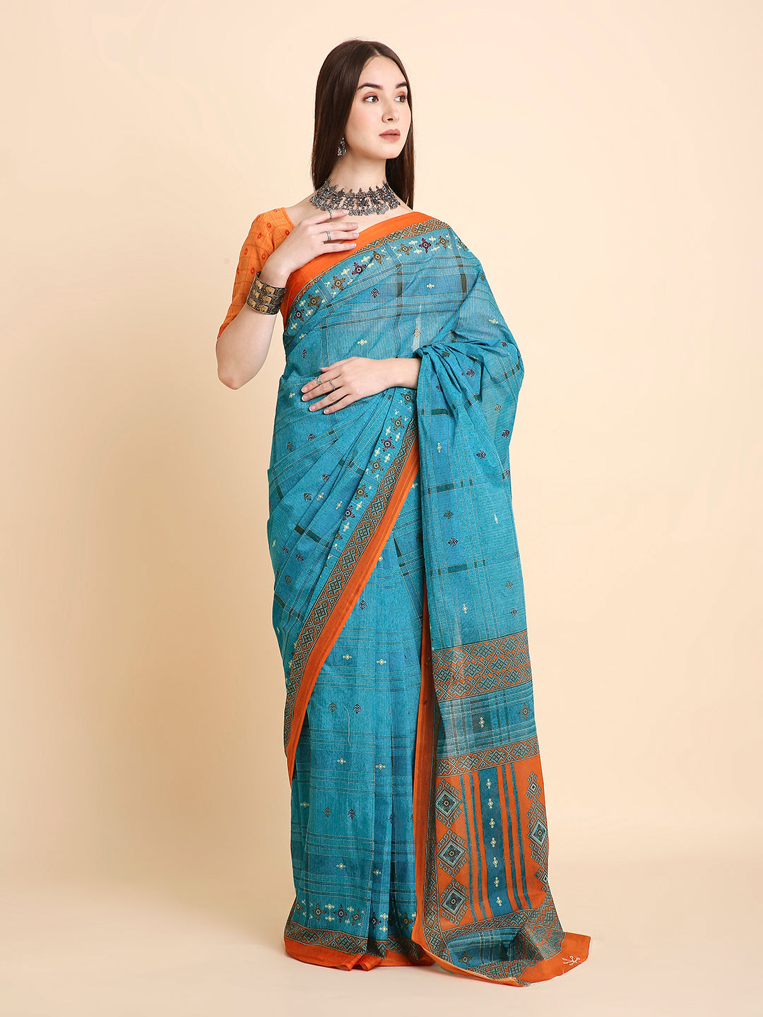 Pure Cotton Printed Mulmul Saree for Women with Blouse Piece