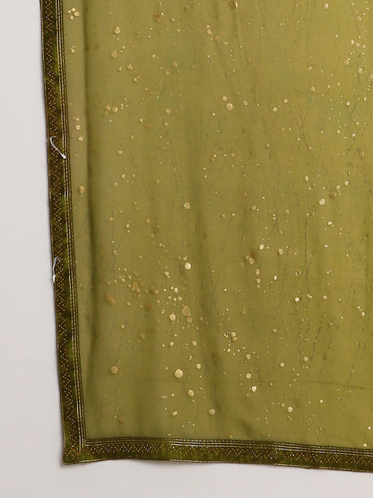 Georgette Tie-Dye Saree with Printed Blouse Piece