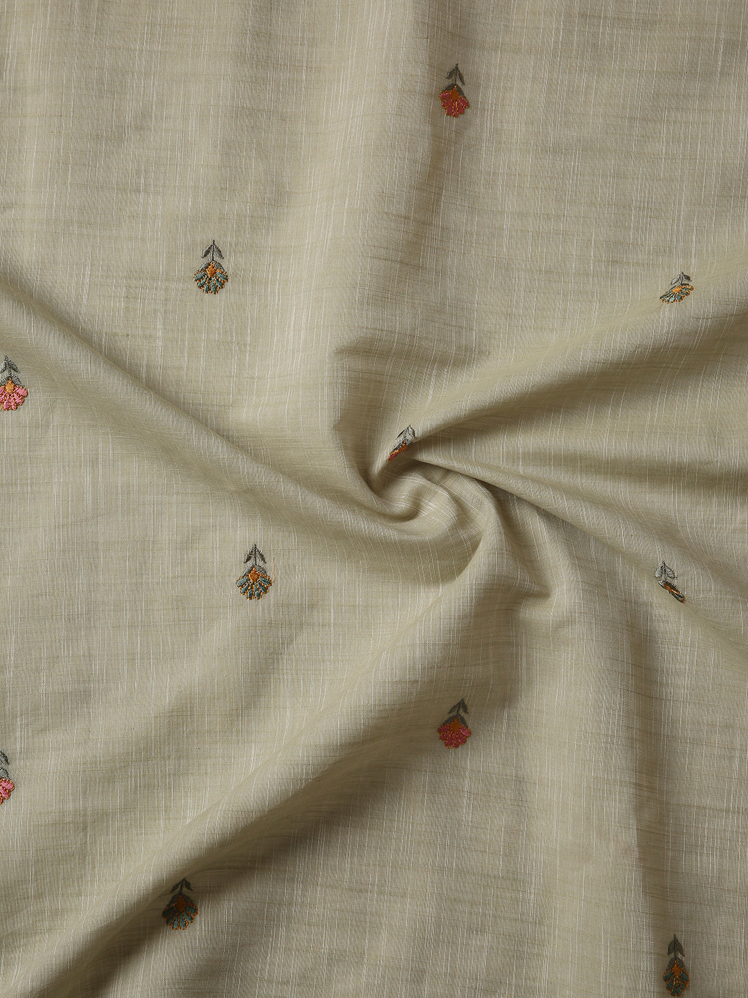 Pure Cotton Handloom Embroidered Saree with Blouse Piece