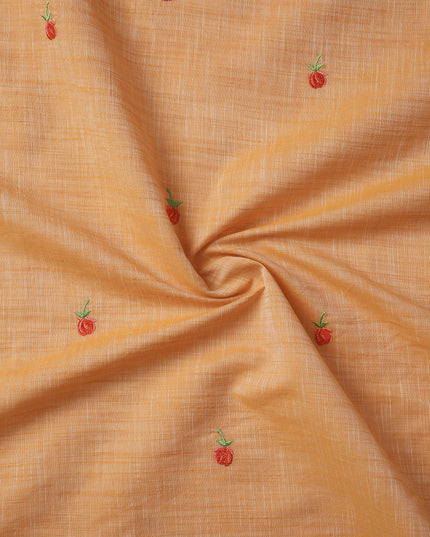 Pure Cotton Handloom Embroidered Saree with Blouse Piece