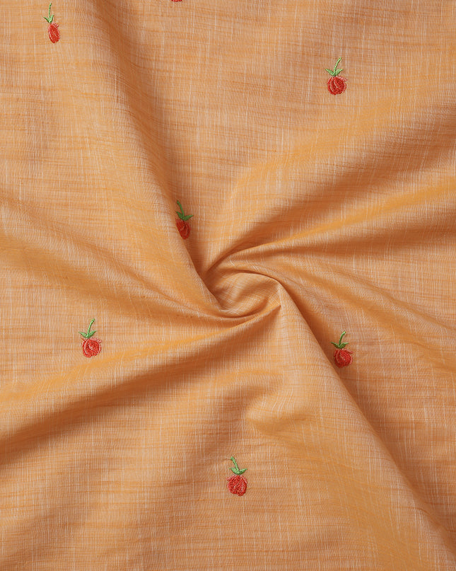 Pure Cotton Handloom Embroidered Saree with Blouse Piece