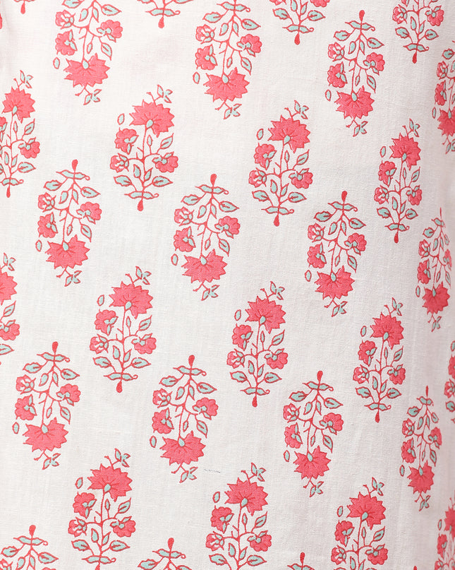 Women's Cotton Printed Loose Fit Flared Wide Leg Palazzo Pants