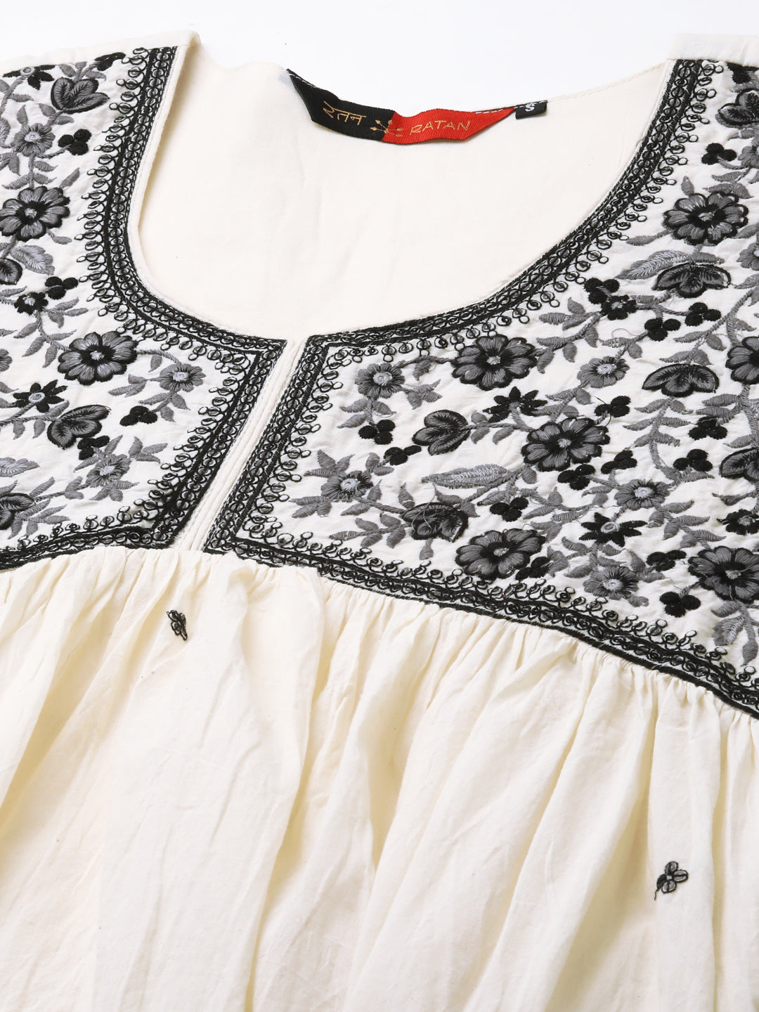 Cotton Flared Lucknowi Chikankari Ethinic Wear Kurta